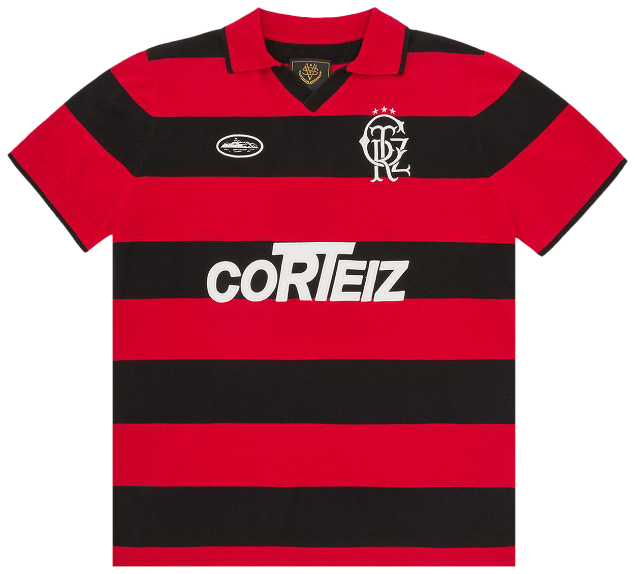 Corteiz Striped Knit Jersey Red