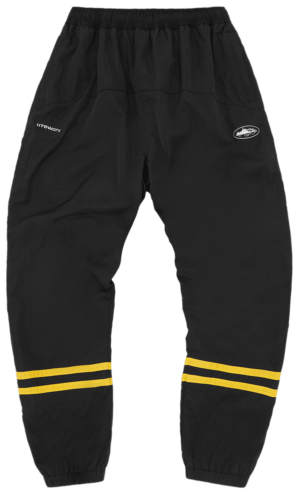 Corteiz Striped Litework Pant Black