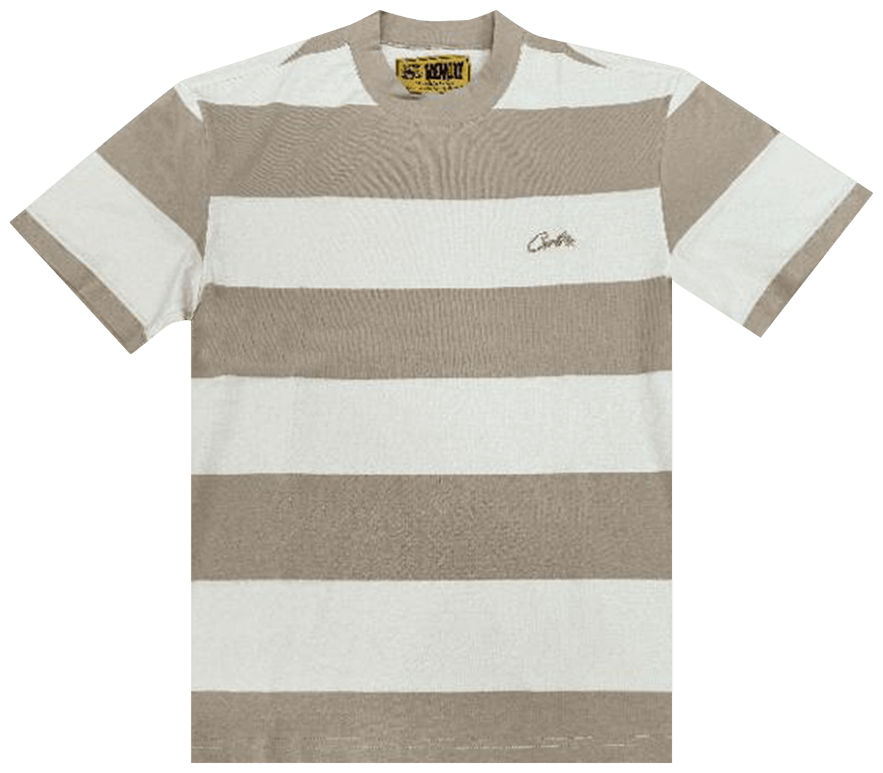 Corteiz Striped Tee Cream