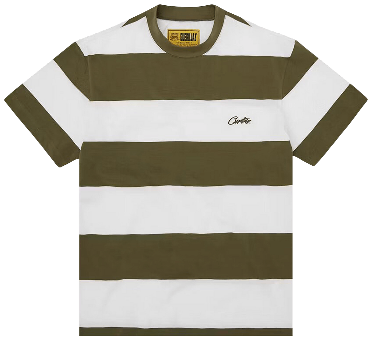 Corteiz Striped Tee Taupe