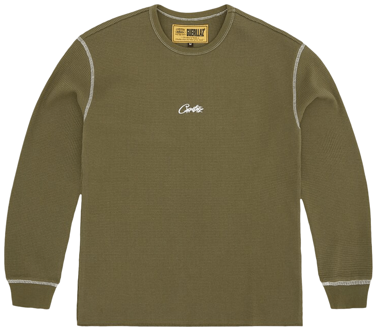 Corteiz Super Heavyweight Waffle Thermal Khaki