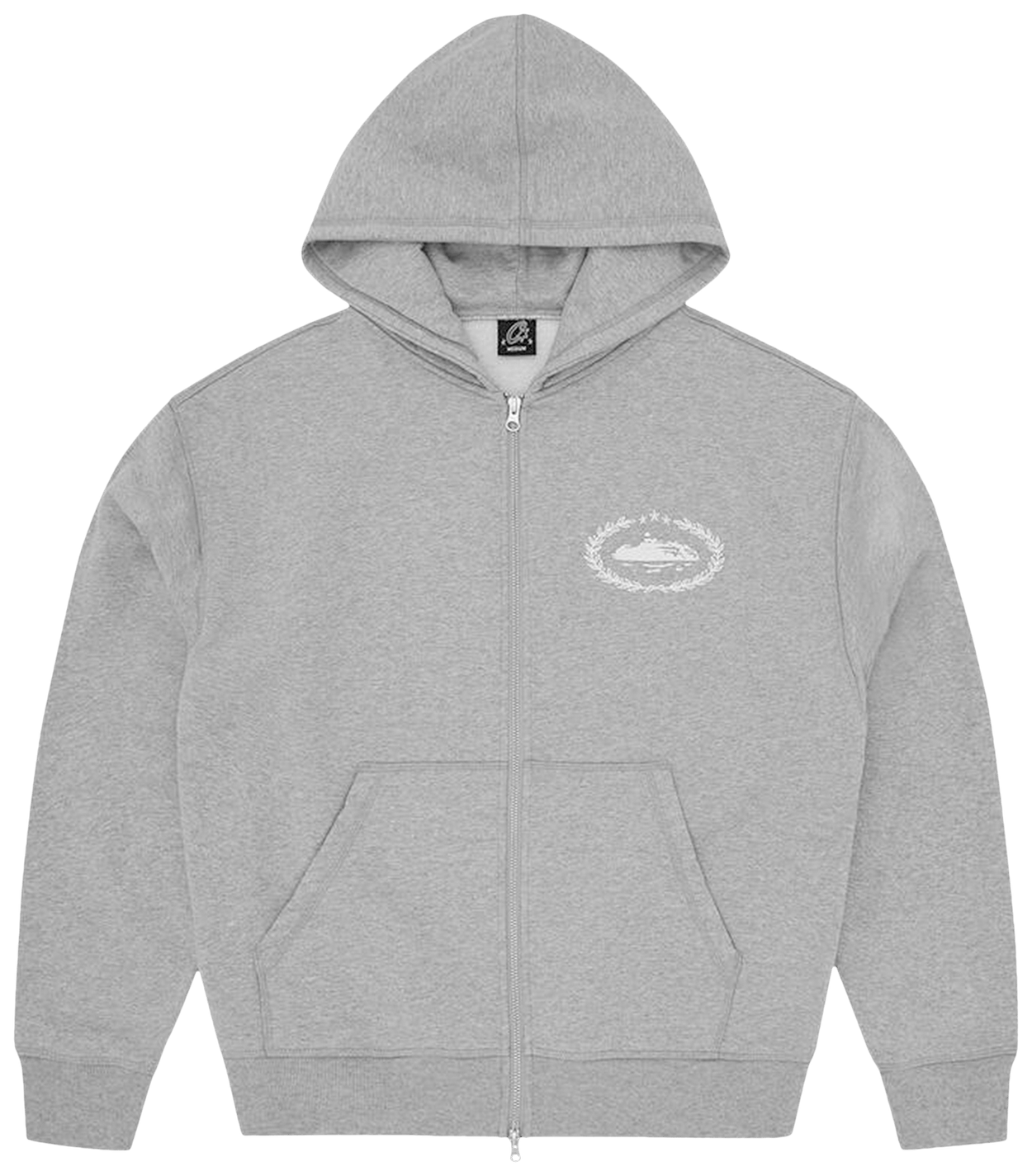 Corteiz Superior Royale Zip Hoodie Heather Grey