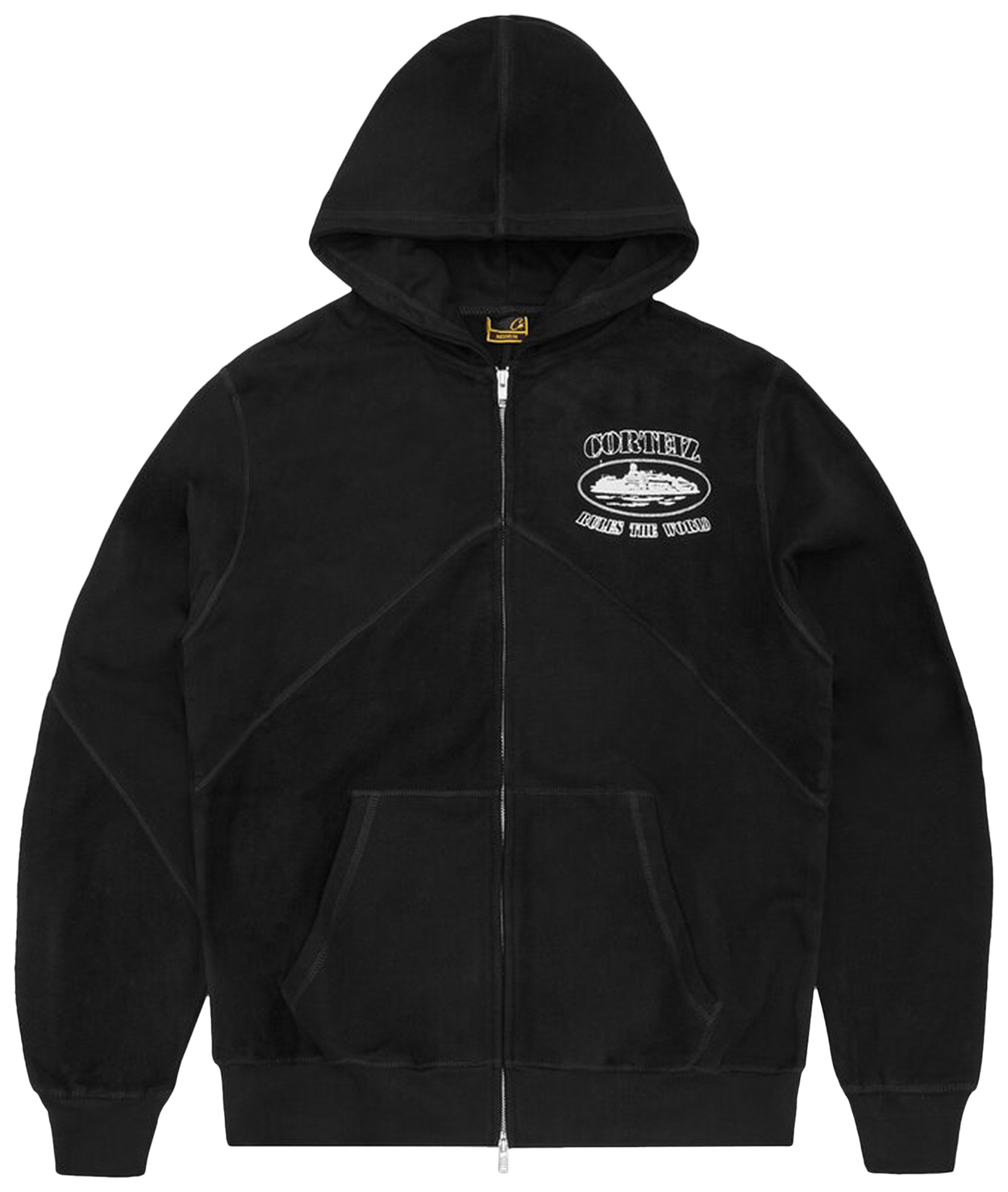 Corteiz Superior V2 Zip-Up Hoodie Black