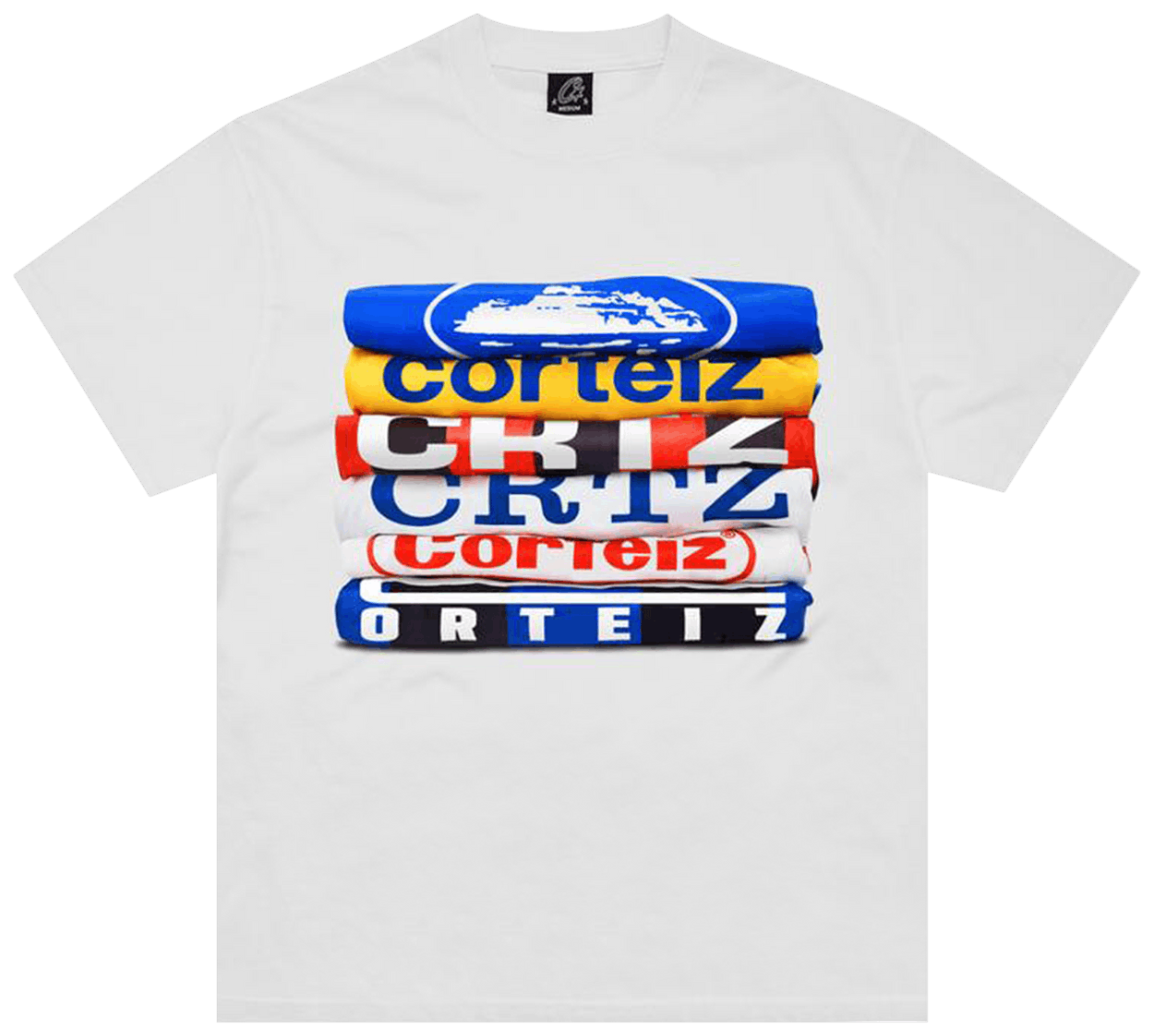 Corteiz T-Shirt Stack Tee New Blank White