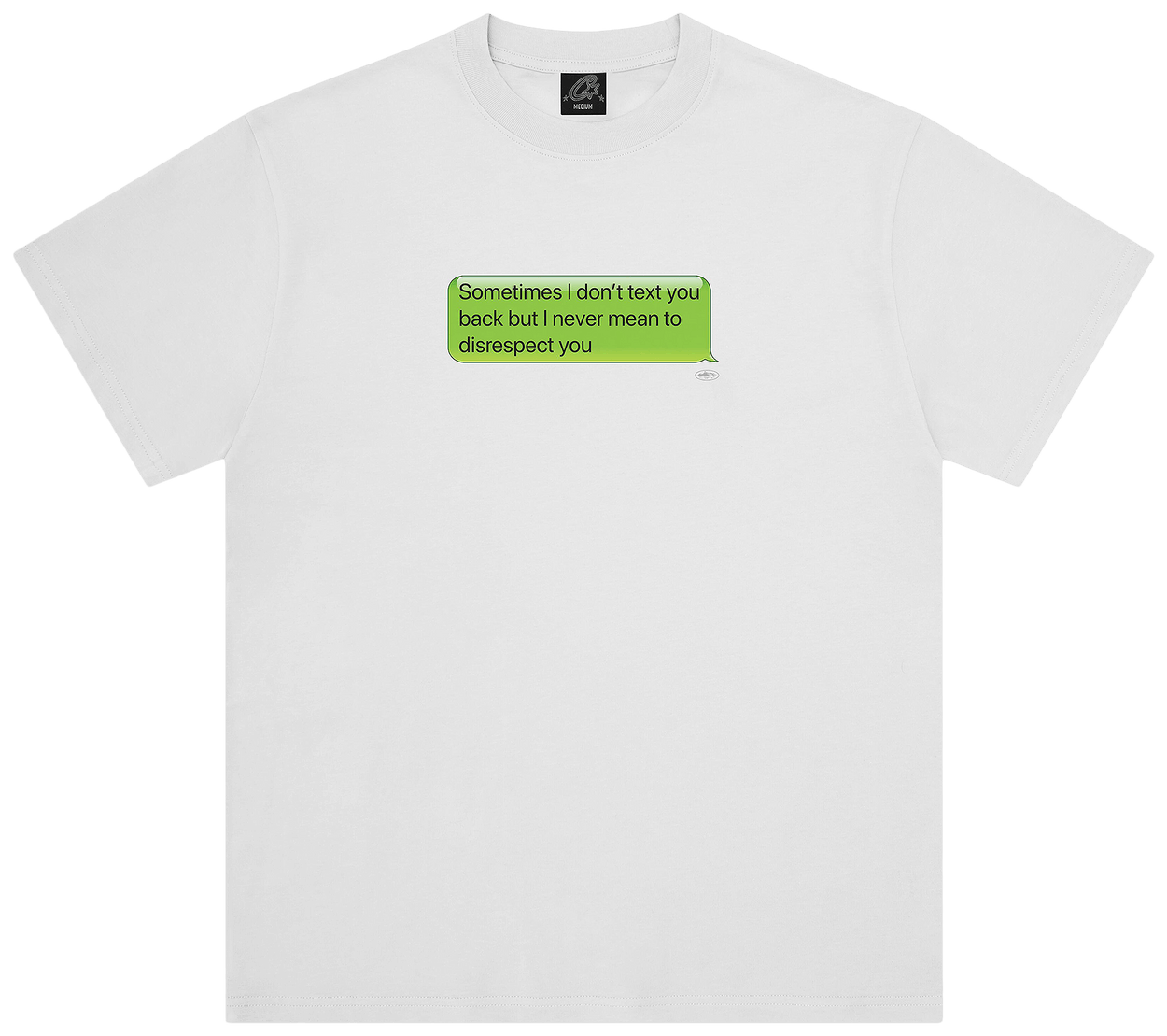 Corteiz Text Me Back Tee White