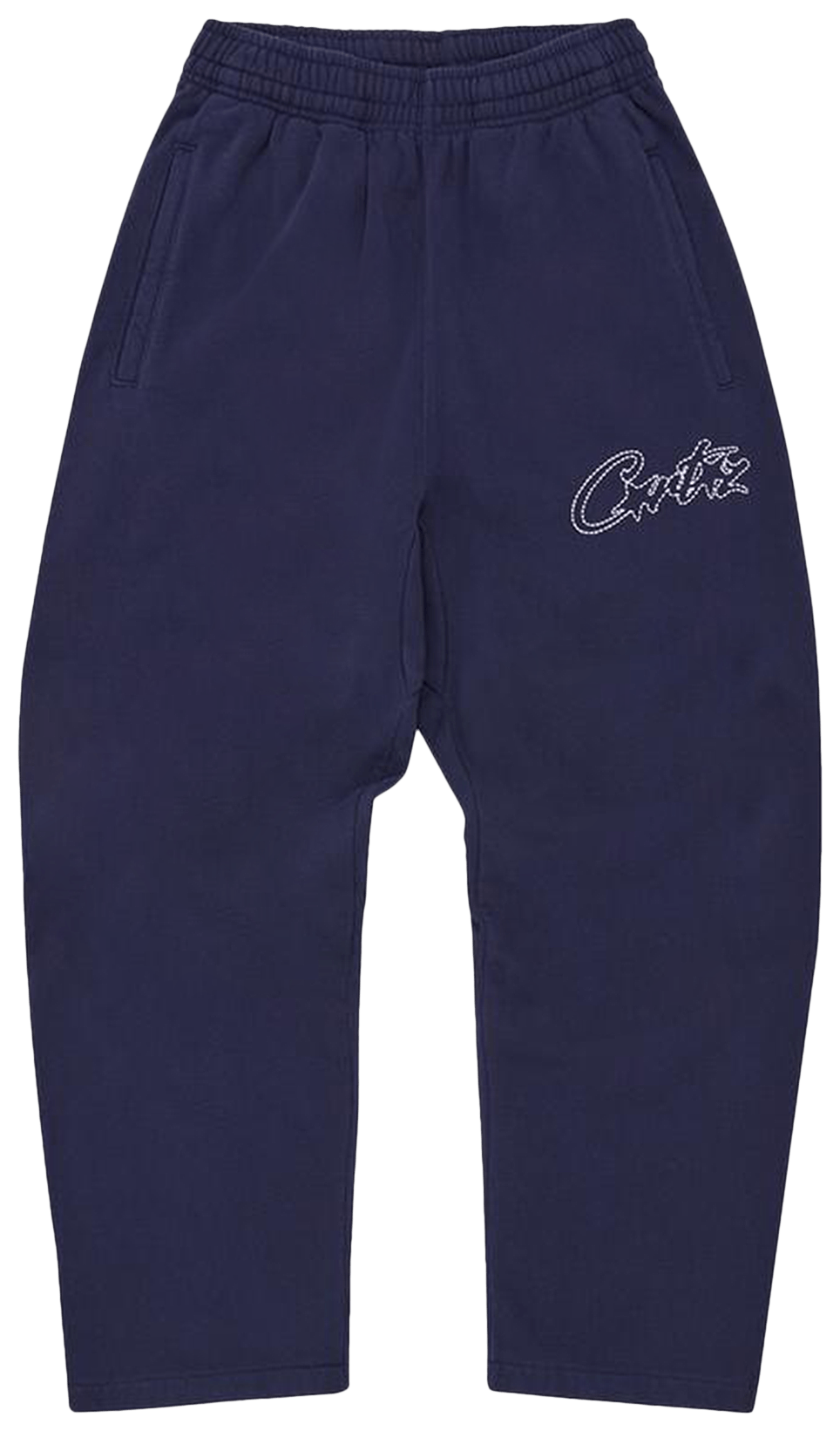 Corteiz Thick Stitch Allstarz Open Hem Pant Navy