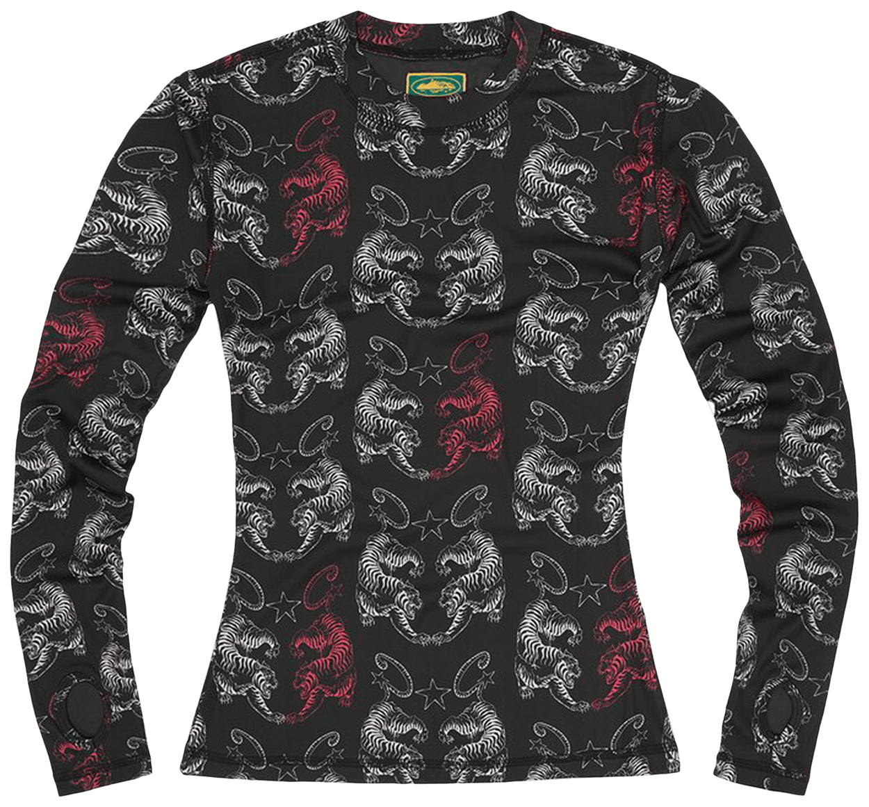 Corteiz Tiger Mesh Long-Sleeve Black