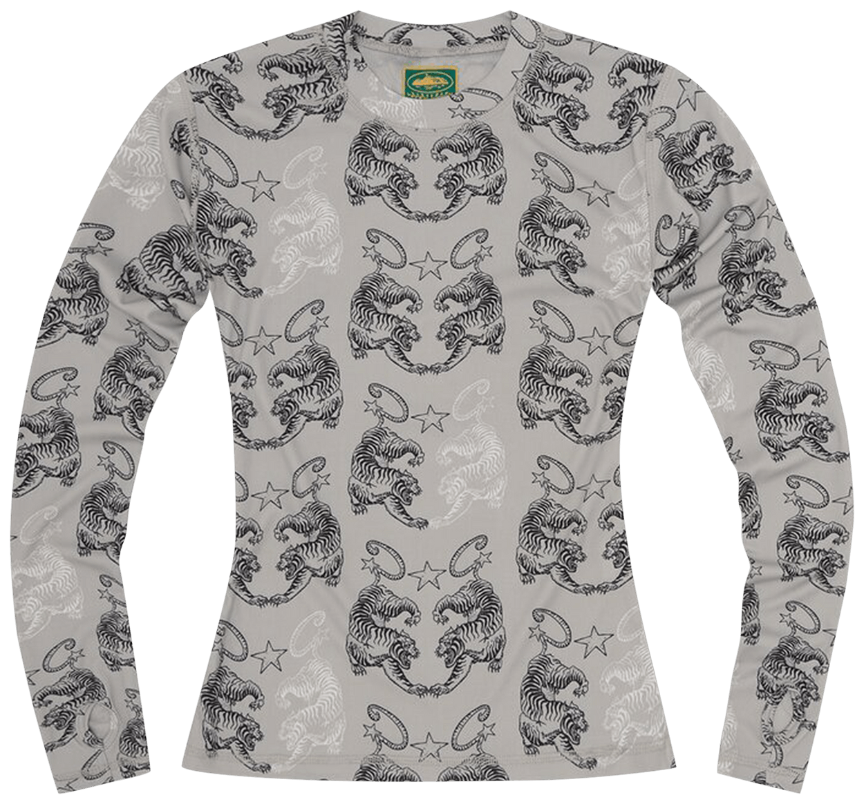Corteiz Tiger Mesh Long-Sleeve Grey