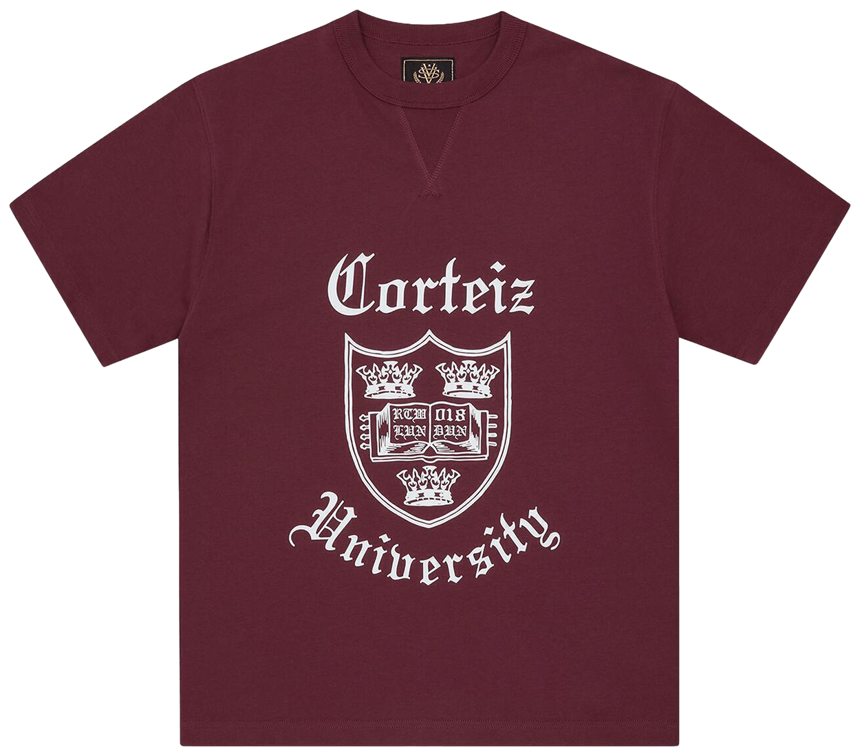 Corteiz Uni Heavyweight Tee Burgundy