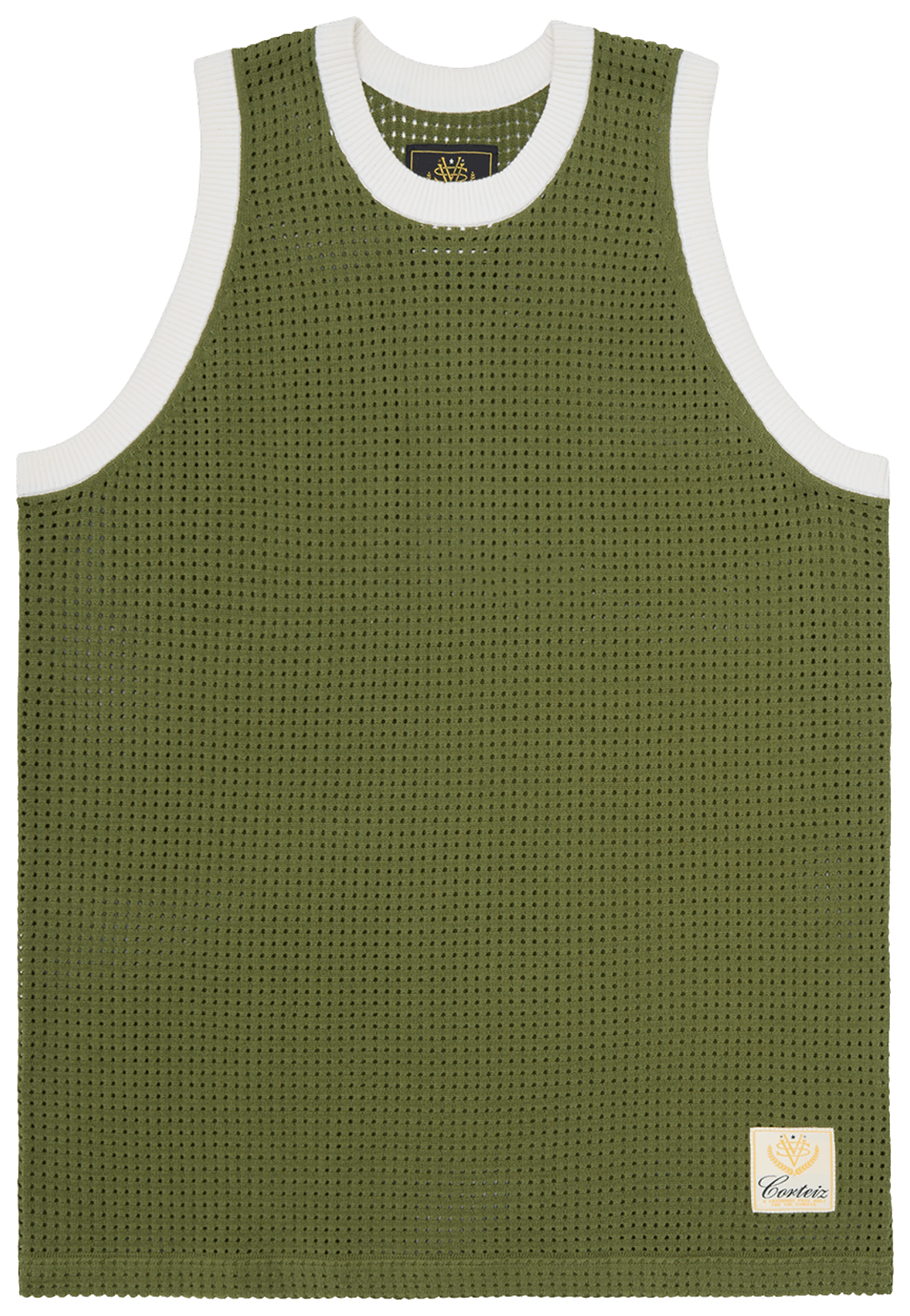 Corteiz Vice Mesh Knit Vest Olive