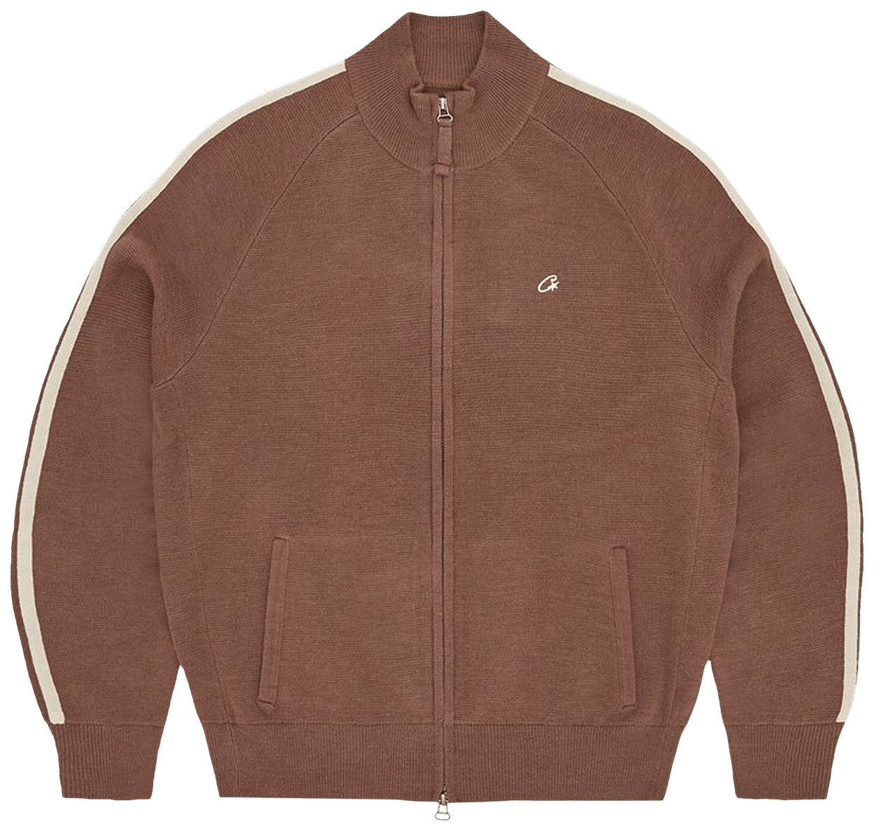 Corteiz VVS Knit-Zip Mocha