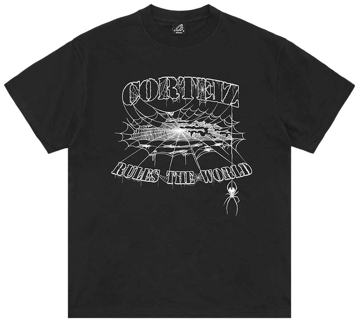 Corteiz Web Alcatraz Tee New Blank Black