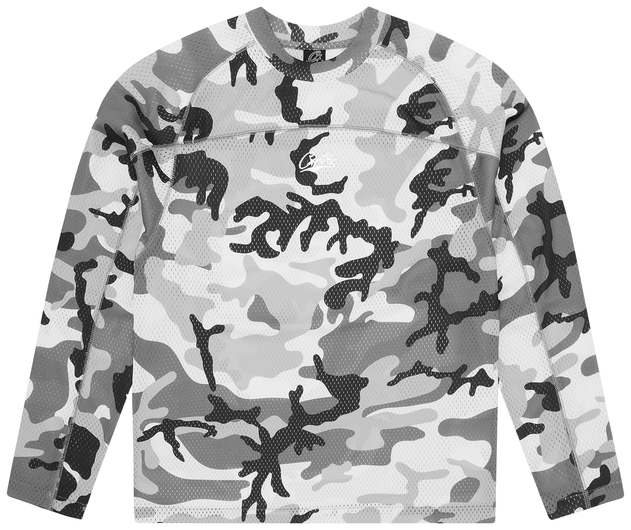 Corteiz Woosh Mesh Long-Sleeve Jersey Arctic Camo