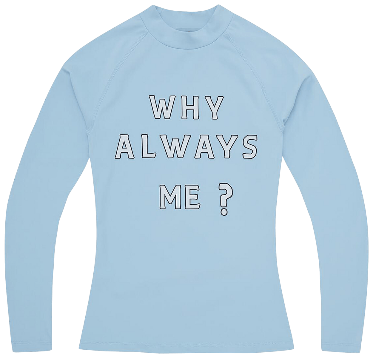 Corteiz Why Always Me Compression Top Powder Blue