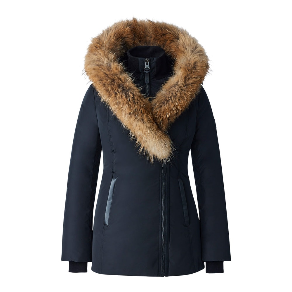 Mackage ADALI-F Down coat with natural fur Signature Mackage Collar Black