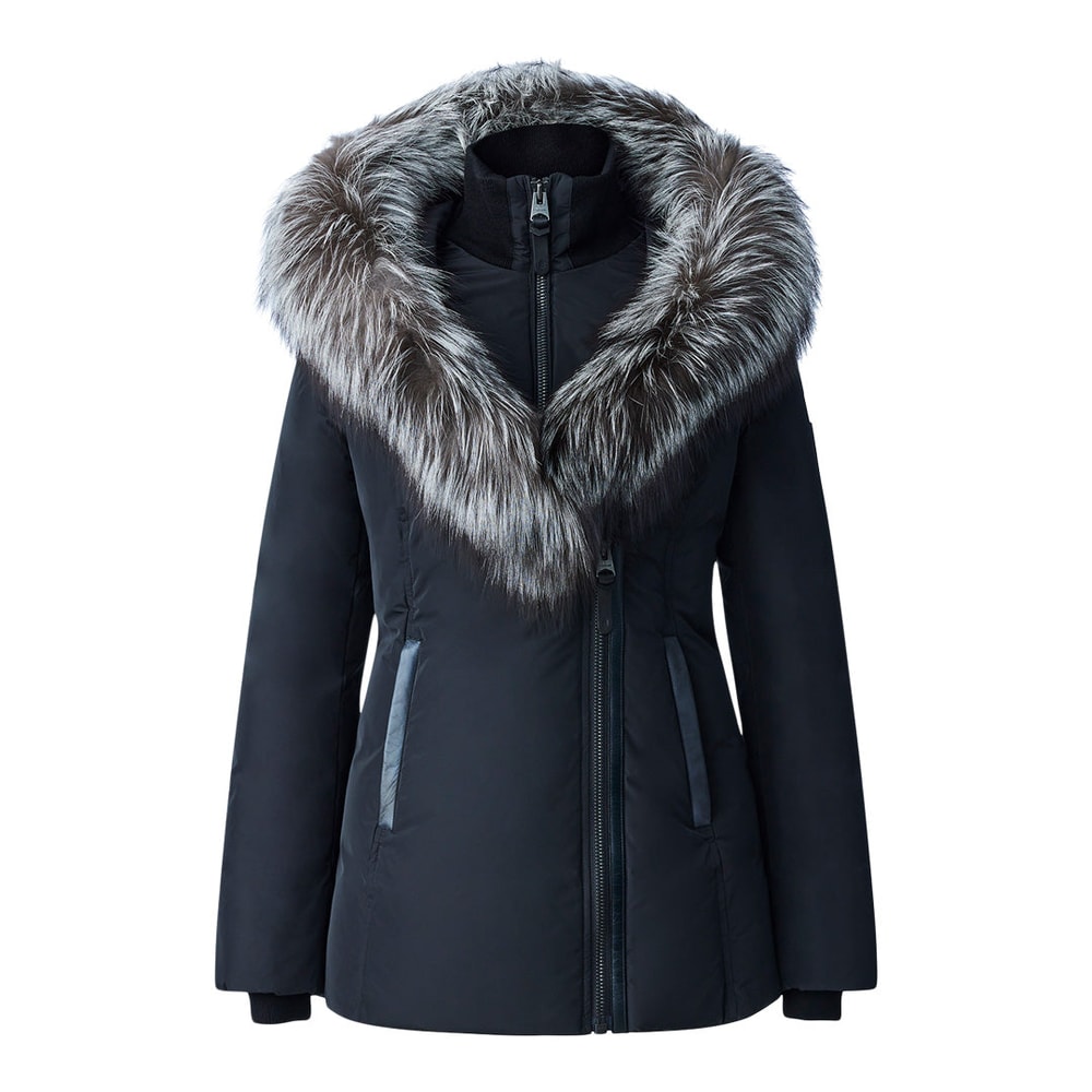 Mackage ADALI-X Down coat with silver fur Black
