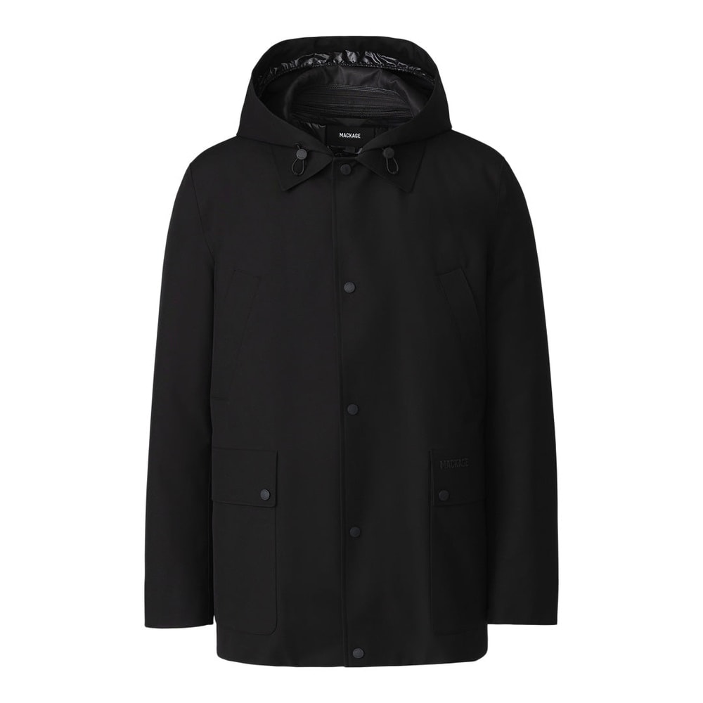 Mackage ALEC 3-in-1 Short Balmacaan Coat with Removable Down Liner Black