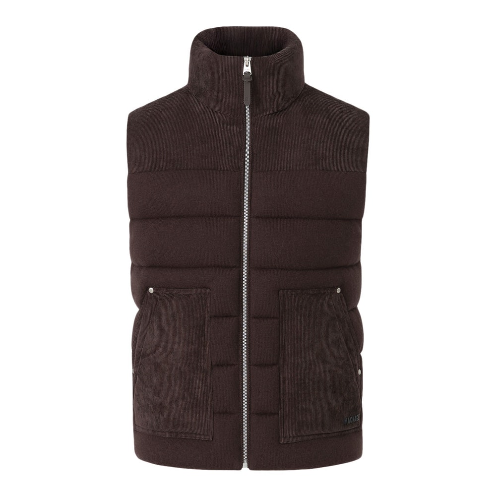 Mackage ALVIN-AL Sweater knit down vest Coffee