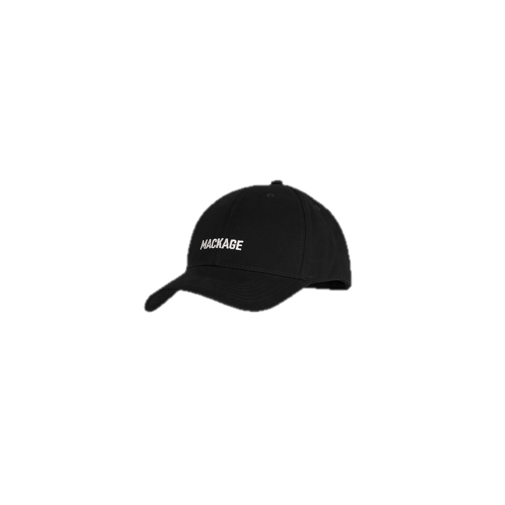Mackage ANDERSON-R Cotton Canvas Baseball Cap Black