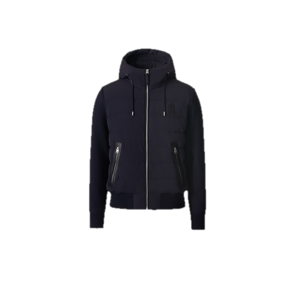 Mackage ANDREW-Z Mixed-media light down jacket Navy