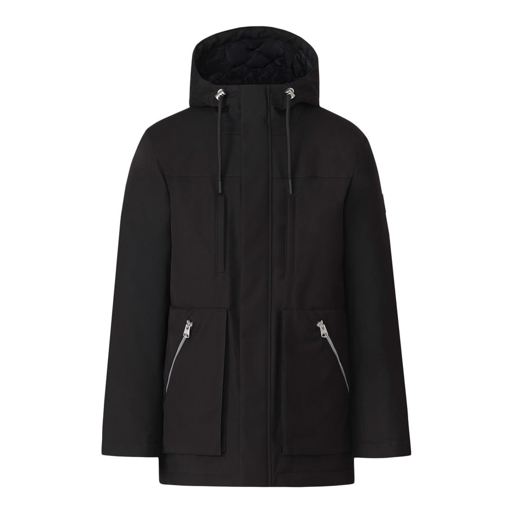 Mackage ARCHIE 3-in-1 short parka with down and shearling wearable liner Black