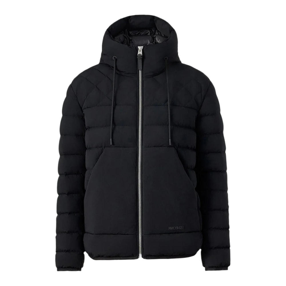 Mackage BERGEN Quilted Down Hooded Jacket Black