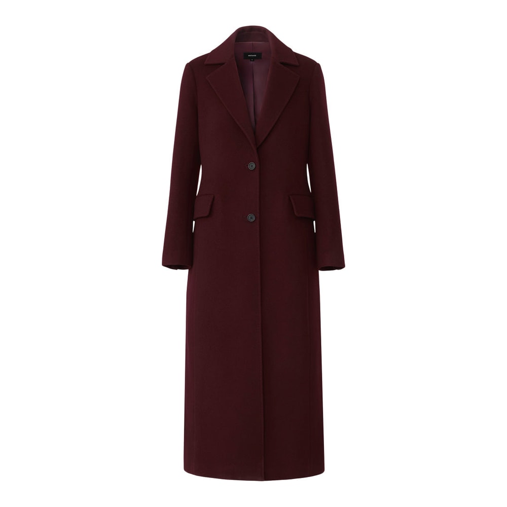Mackage CORAZON Semi-fitted wool coat Garnet