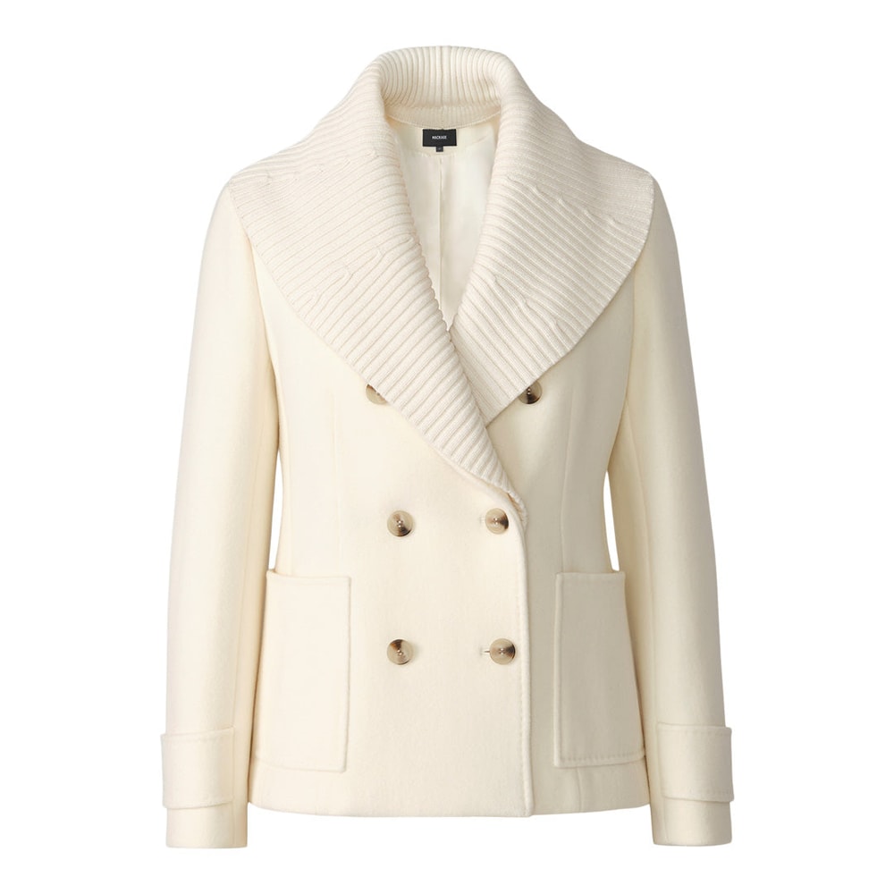 Mackage DANIELLE Double-breasted coat Cream