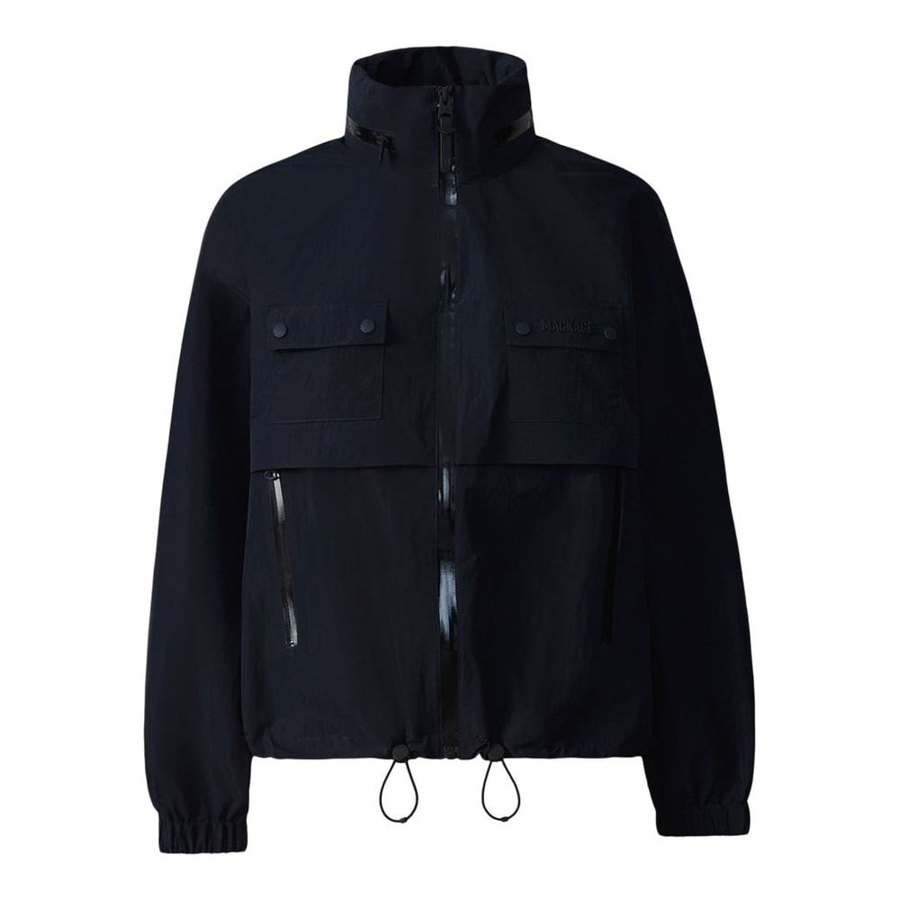 Mackage DEVORAH Seam-Sealed ripstop Rain Jacket Navy
