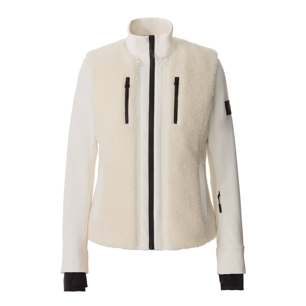 Mackage DEWI 3-in-1 Stretch Bonded Fleece and Teddy Ski Jacket Cream