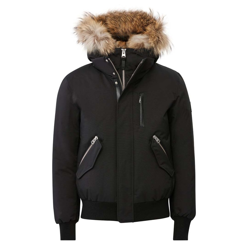Mackage DIXON-F 2-in-1 Nordic Tech down bomber with natural fur Black