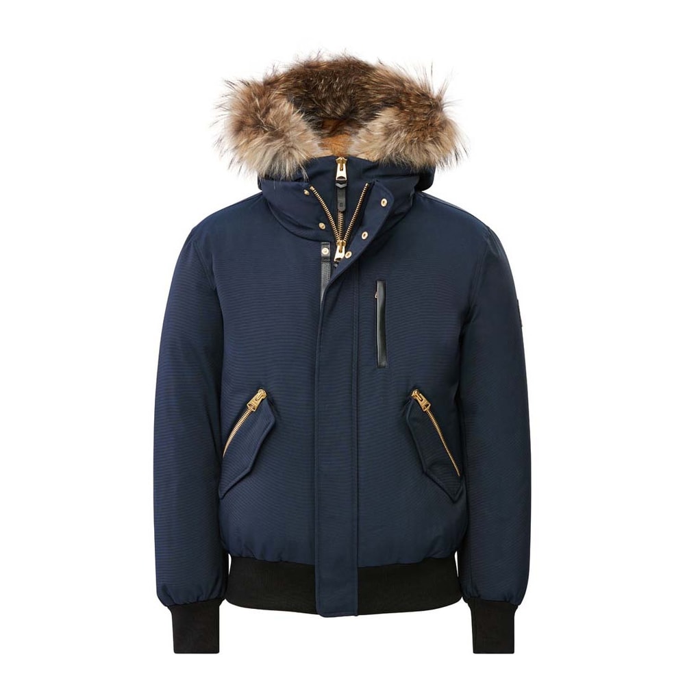 Mackage DIXON-F 2-in-1 Nordic Tech down bomber with natural fur Navy