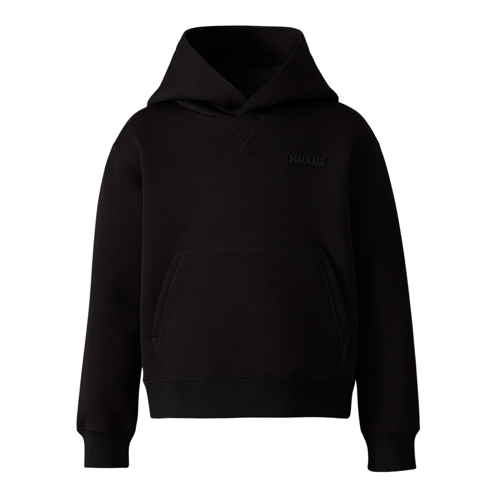 Mackage DRU-R Double-face jersey hoodie for kids (8-14 years) Black