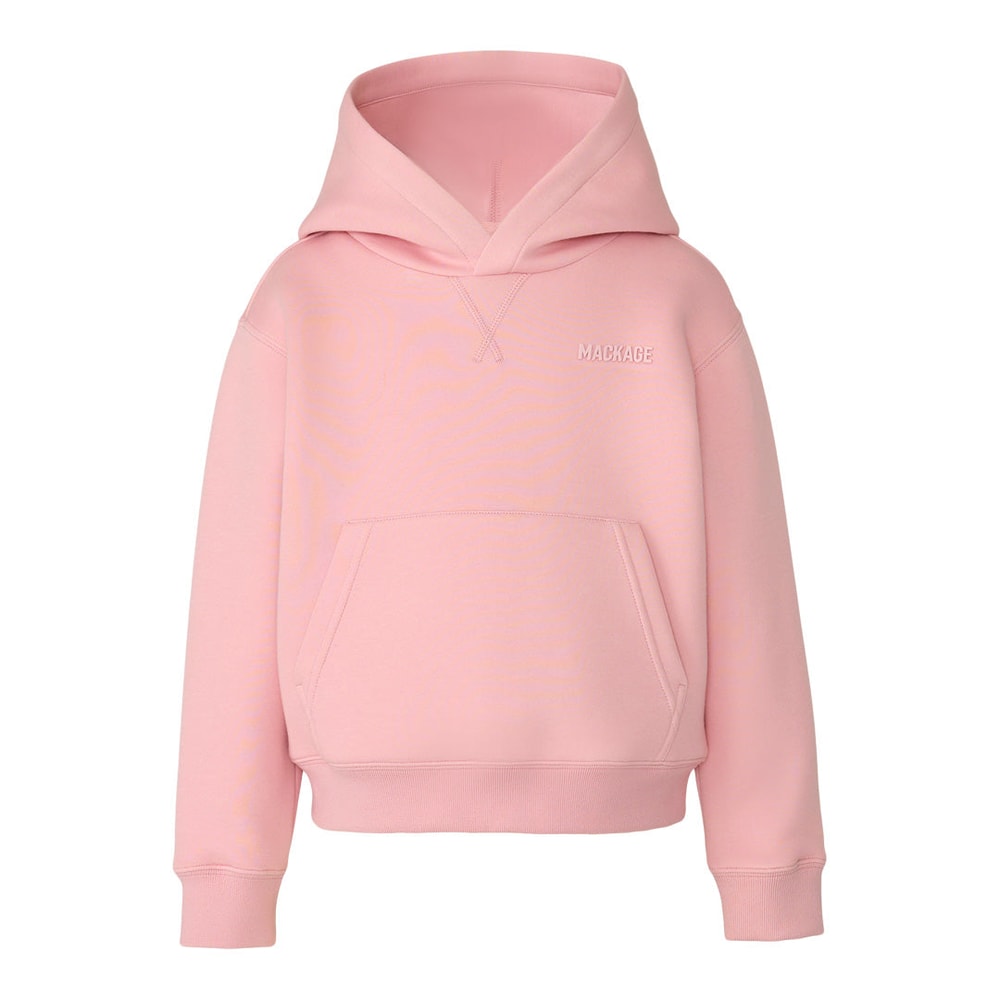 Mackage DRU-R Double-face jersey hoodie for kids (8-14 years) Soft Pink