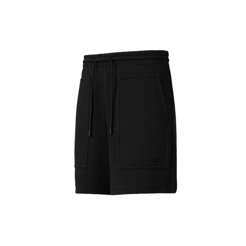 Mackage ELWOOD-R Double-Face Jersey Shorts Black