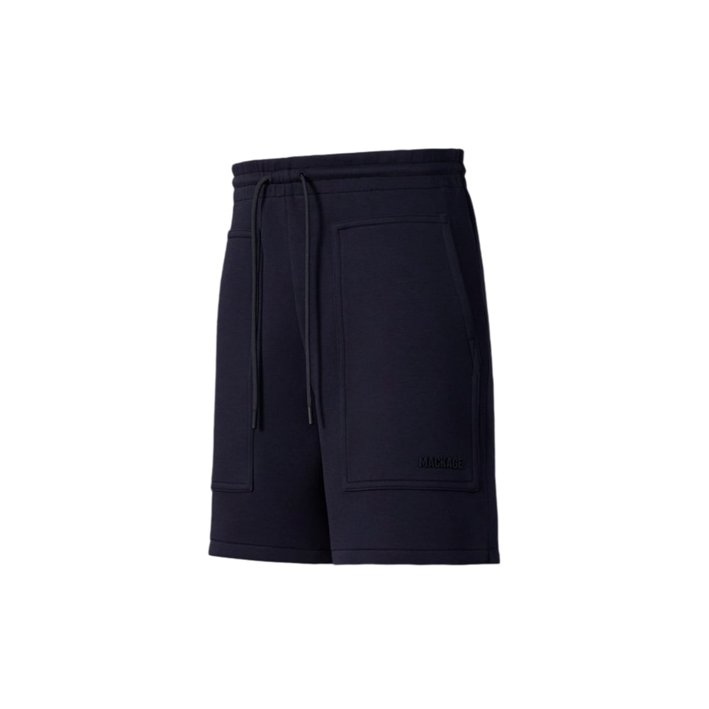 Mackage ELWOOD-R Double-Face Jersey Shorts Navy