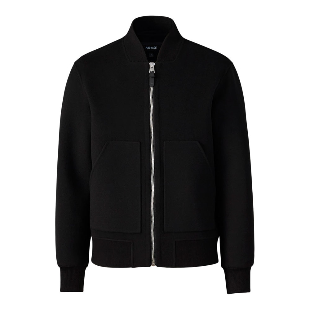 Mackage EMILIO-W Wool Bomber Jacket Black