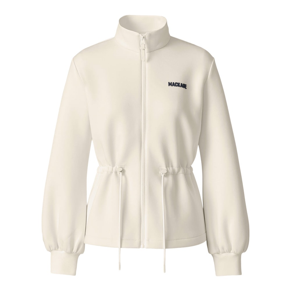 Mackage FINOLA-Z Lightweight Jacket with Balloon Sleeves Cream-Navy