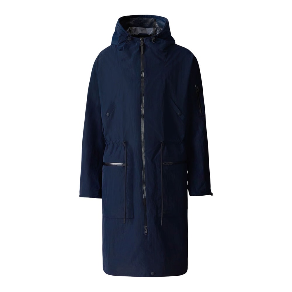 Mackage GAGE Long Seam-Sealed Rain Jacket Navy