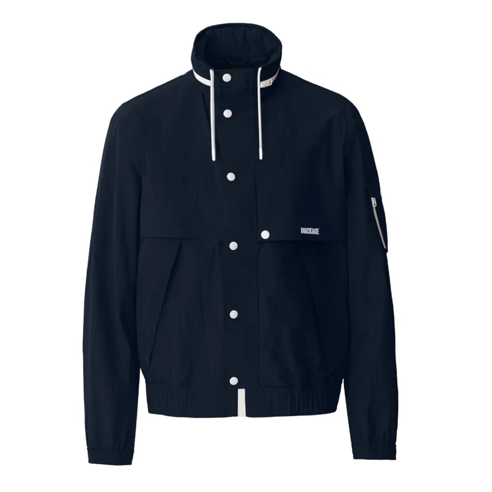 Mackage GARRETT Seam-Sealed Ristop Rain Jacket Navy-White