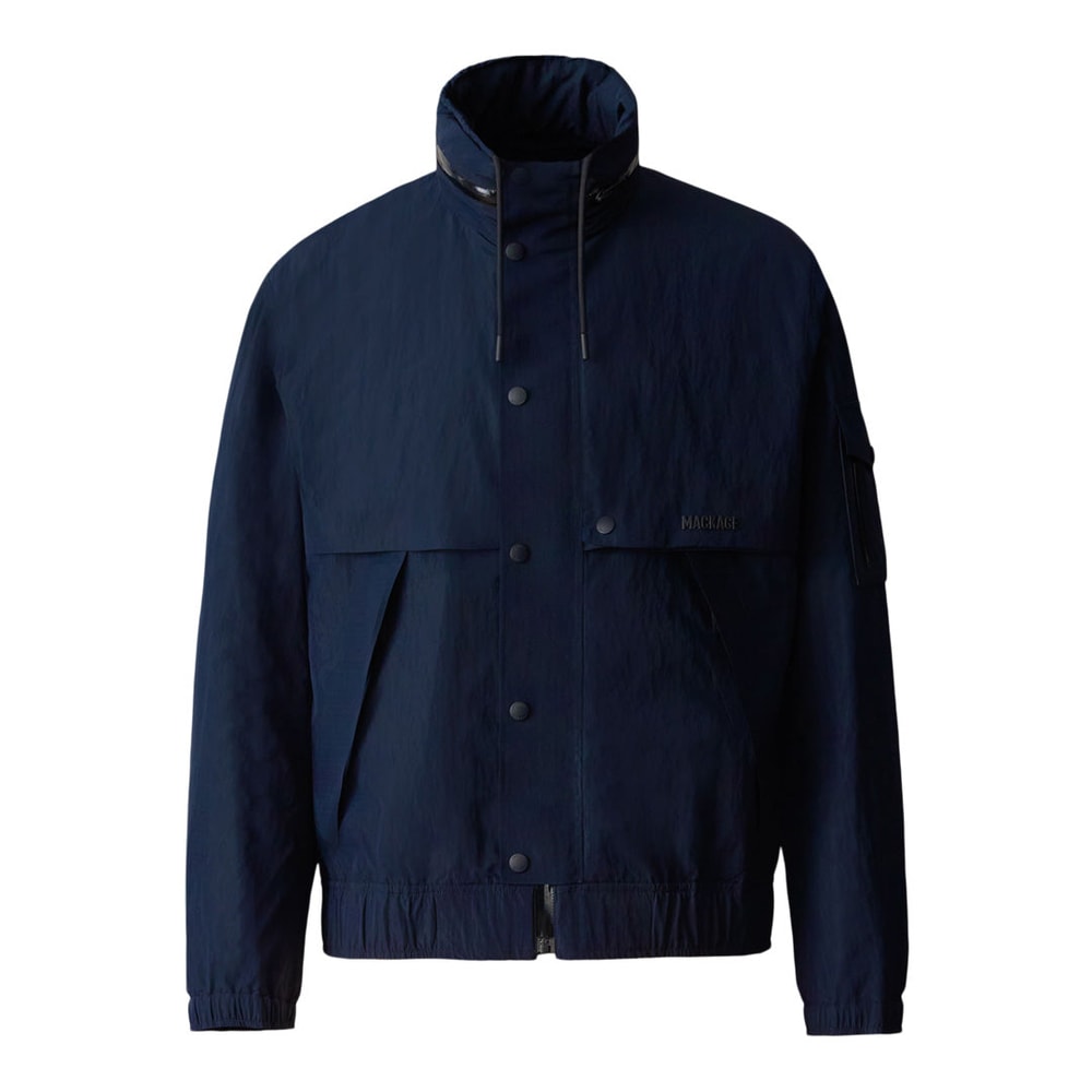 Mackage GARRETT Seam-Sealed Ristop Rain Jacket Navy