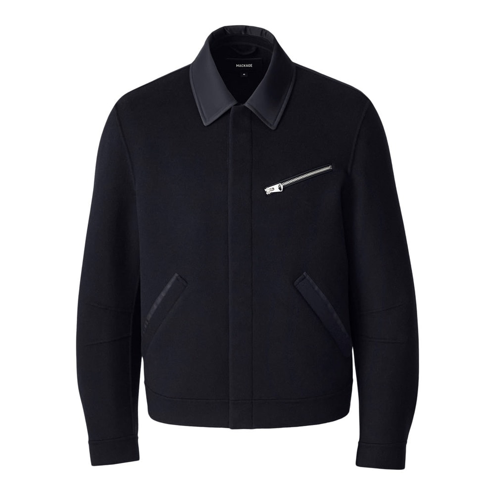 Mackage HAYES Double-face wool workwear jacket Navy