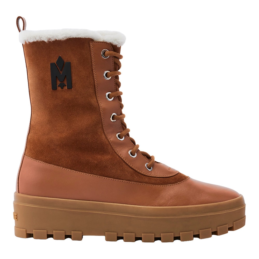 Mackage HERO-MS Lamb suede winter boot for men Cognac