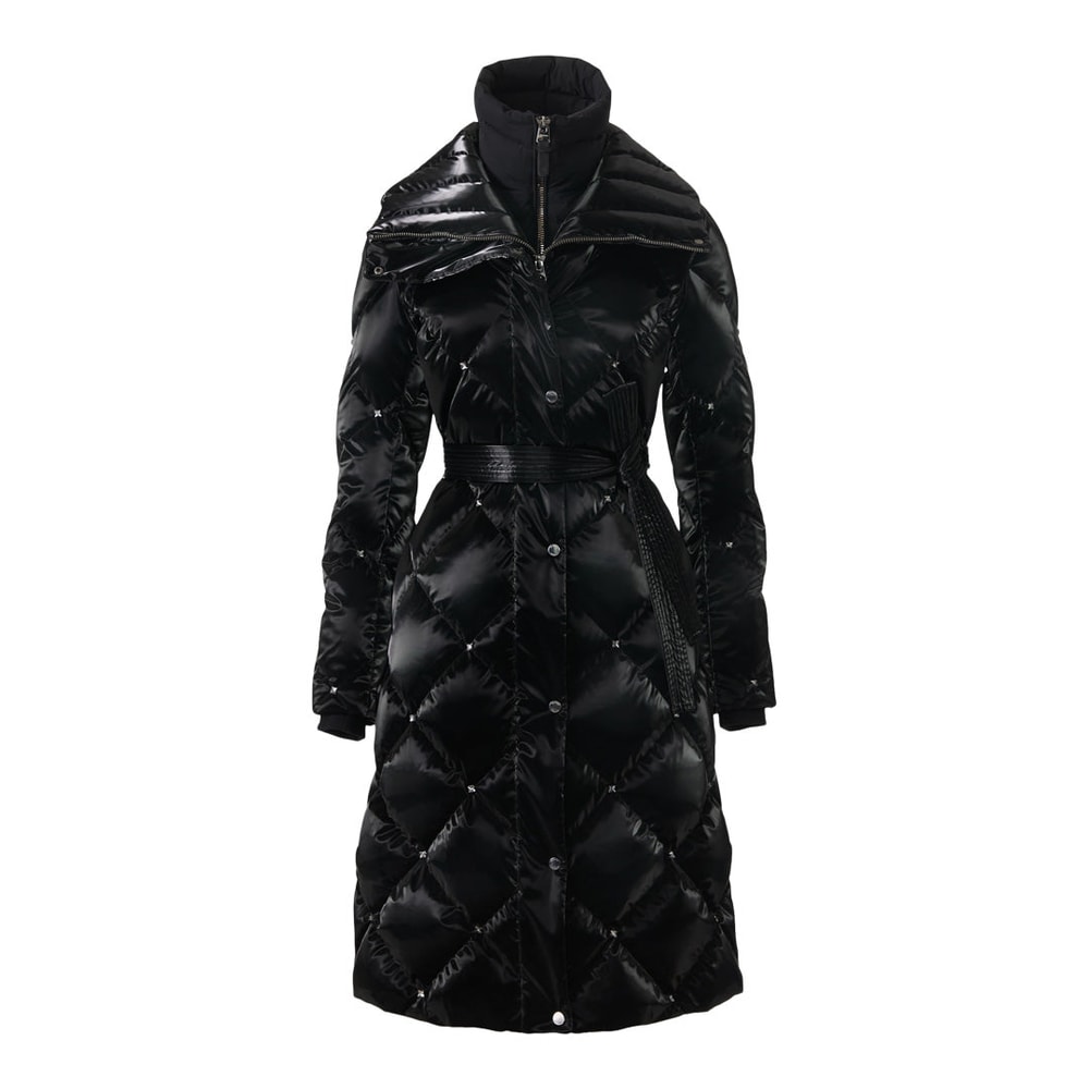 Mackage IZUMI-GLO 2-in-1 Quilted Down Coat With Removable Bib Black