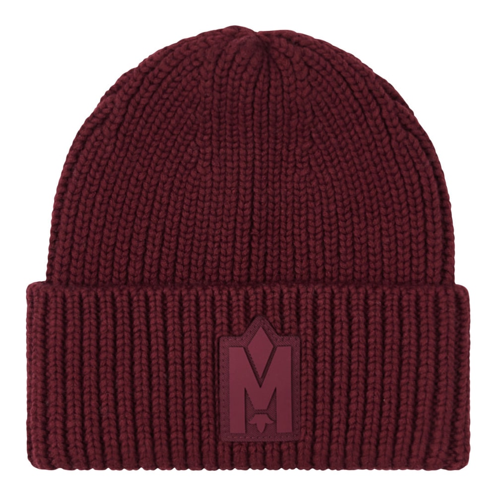Mackage JUDE-WZ hand-knit toque with ribbed cuff Garnet
