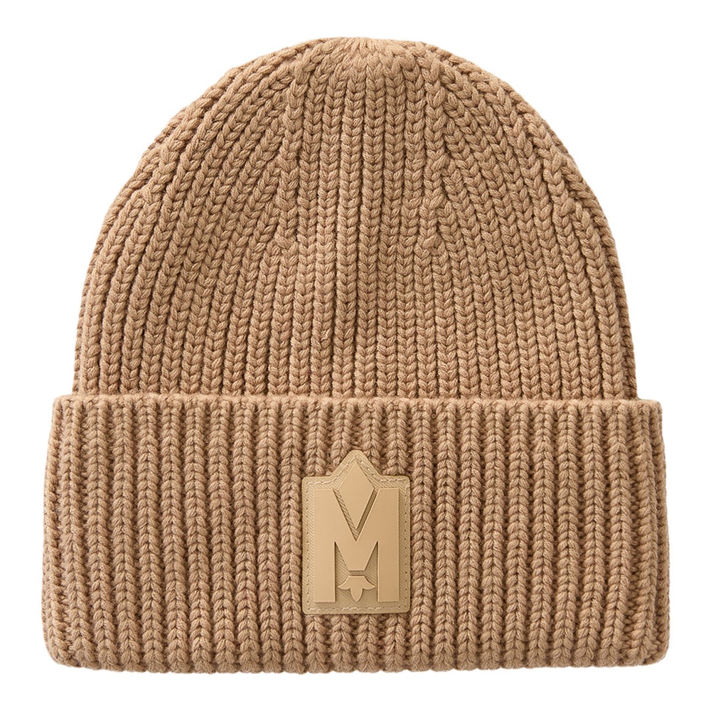 Mackage JUDE-WZ hand-knit toque with ribbed cuff Light Camel