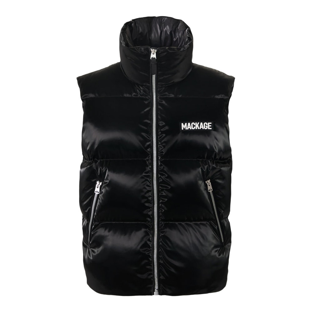 Mackage KANE-GLO High-Gloss Down Vest Black