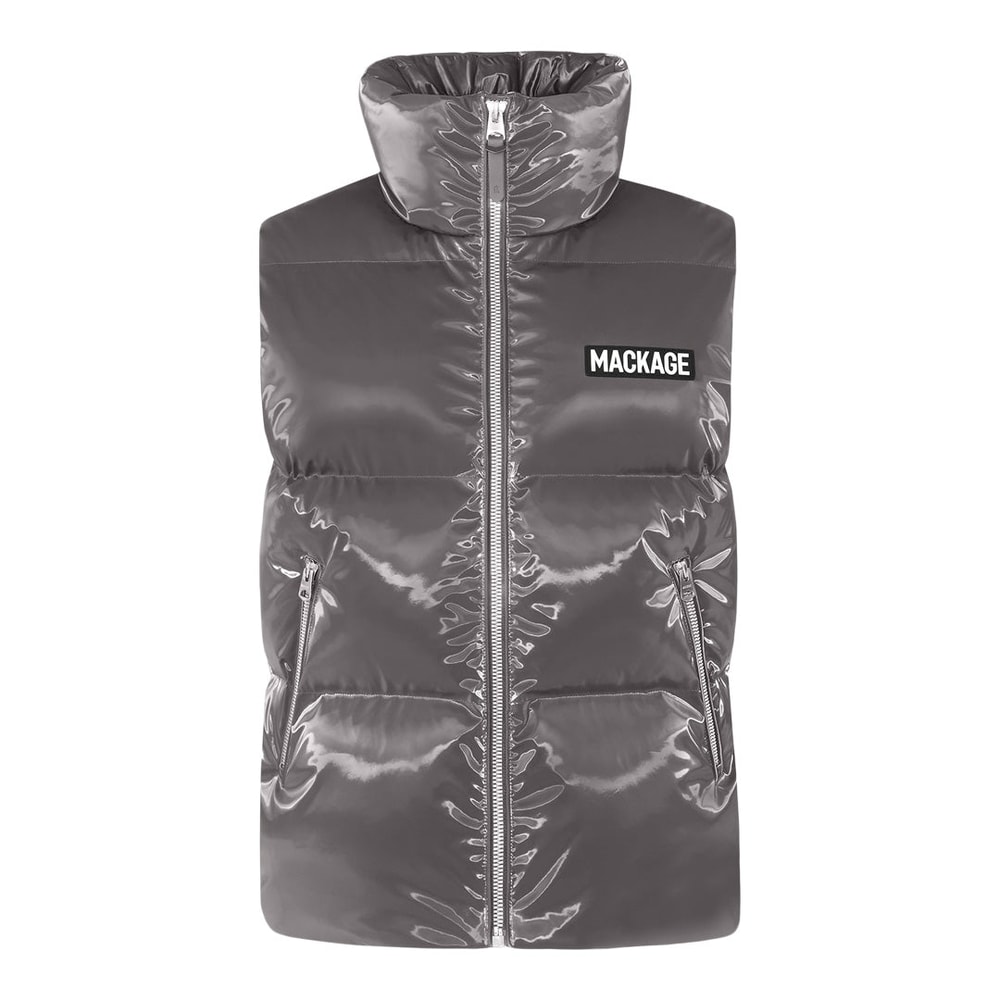 Mackage KANE-GLO High-Gloss Down Vest Carbon