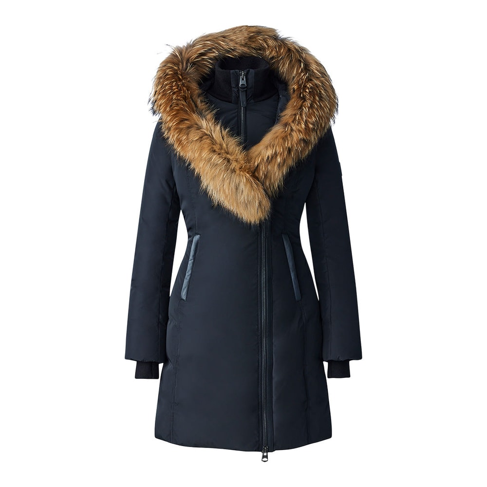 Mackage KAY-F Down coat with natural fur Signature Mackage Collar Black