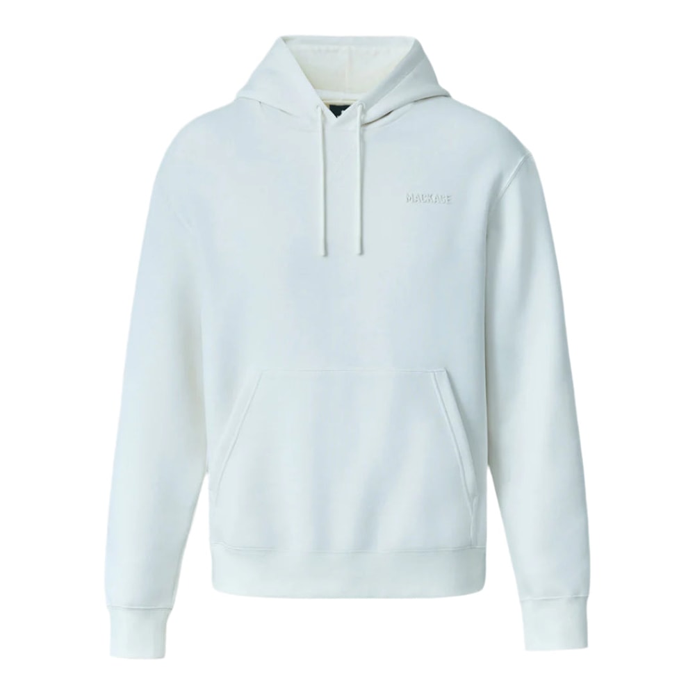 Mackage KOLTON Double-Face Jersey Logo Hoodie Cream